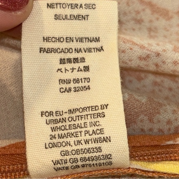 Free People Into The Groove Floral Crop Top Woman’s Size 10 - Picture 7 of 10